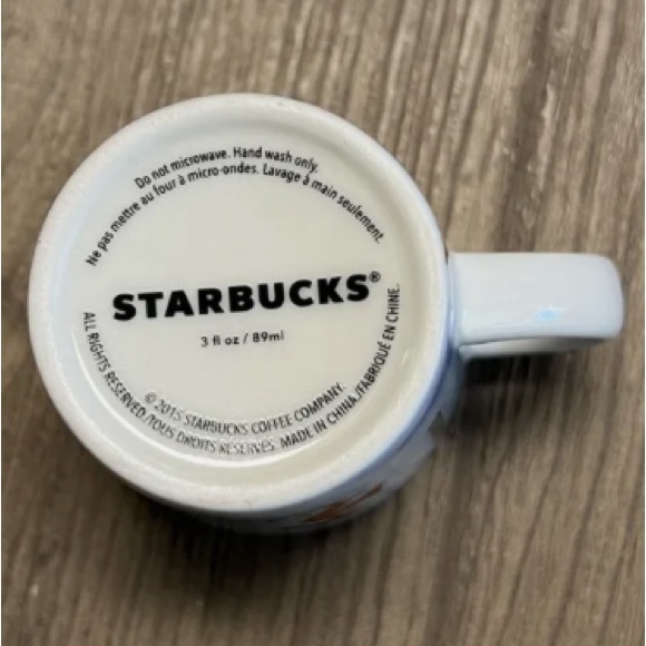 Starbucks 2015 Siren Mermaid Art Demitasse Espresso  Mug Cup 3oz NWOT - Picture 3 of 4